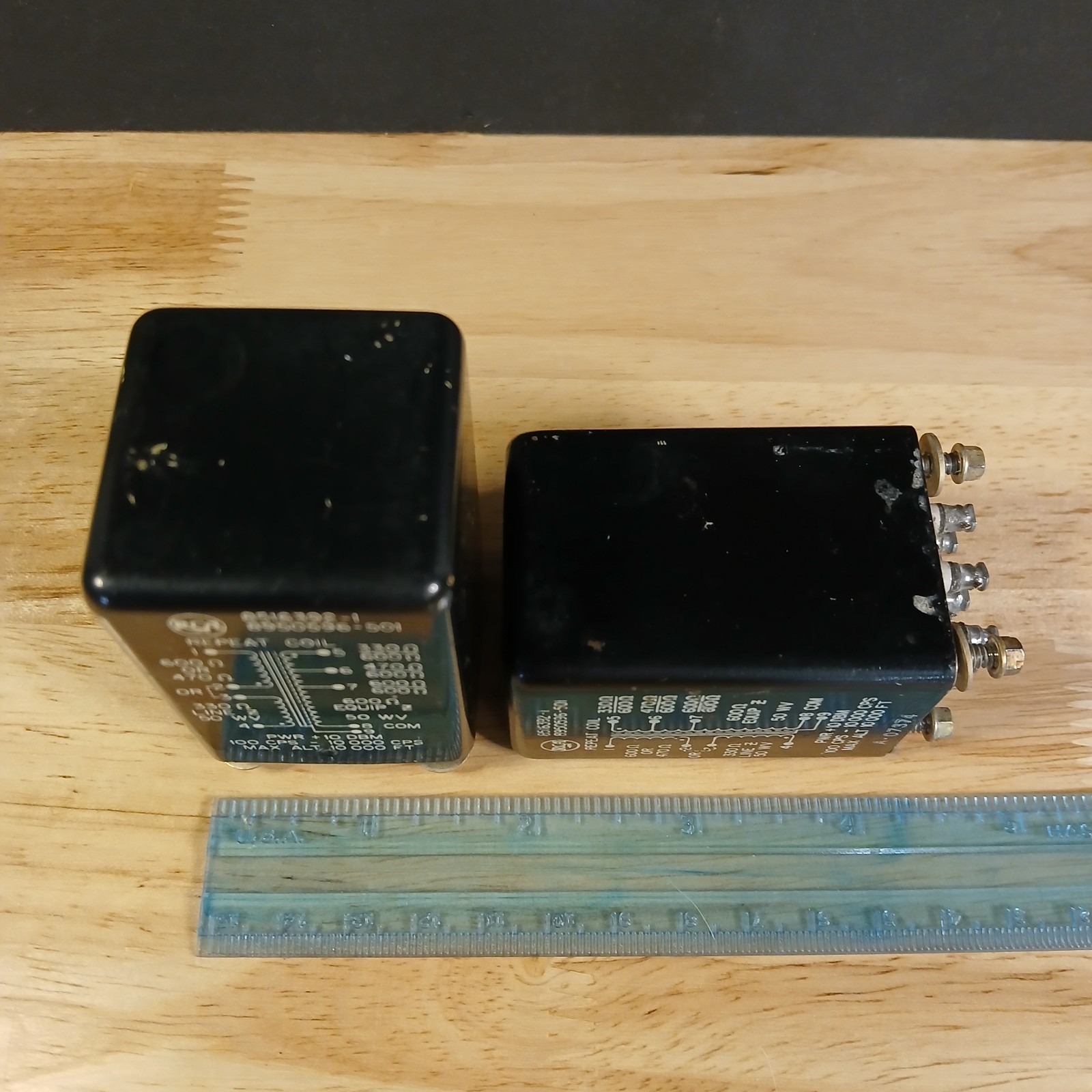 Matching Pair 1950's RCA 8516392-1 Audio Input Transformers Brass Hardware 1.5"