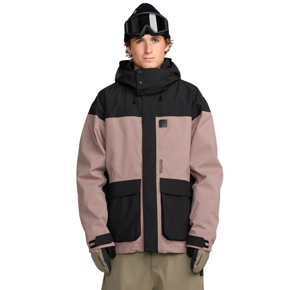 Volcom Kleveland Men's Winter Jacket, Mauve, Medium