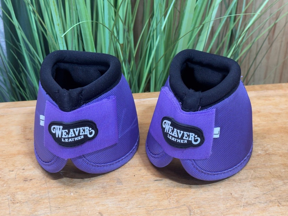 Weaver  Ballistic Bell Boots - No-Turn ~ Purple ~ Large ~ Never Used