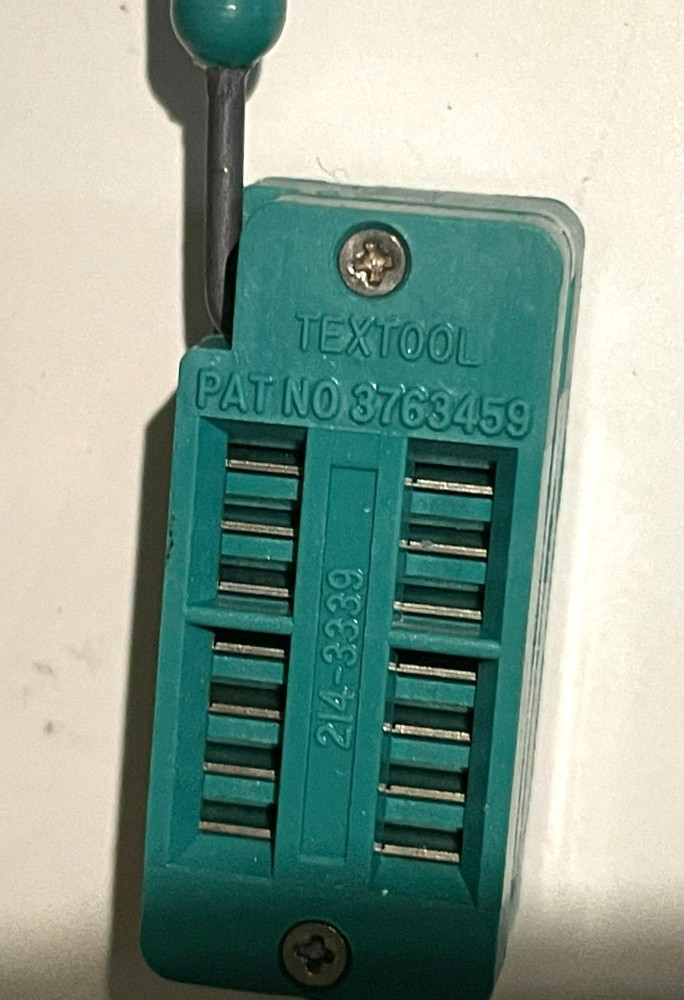TEXTOOL 3763459 - 14 Pin, Dip Zif Socket Connector NOS