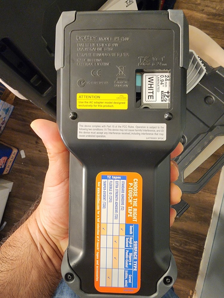 Brother P-touch EDGE Electronic Label Maker PT-7500 Tested Working