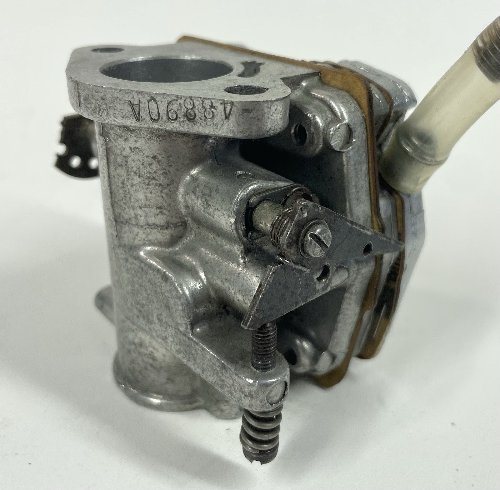McCulloch Flat Back Chrome Carburetor 48890A Engine Go Kart Vintage Racing MC