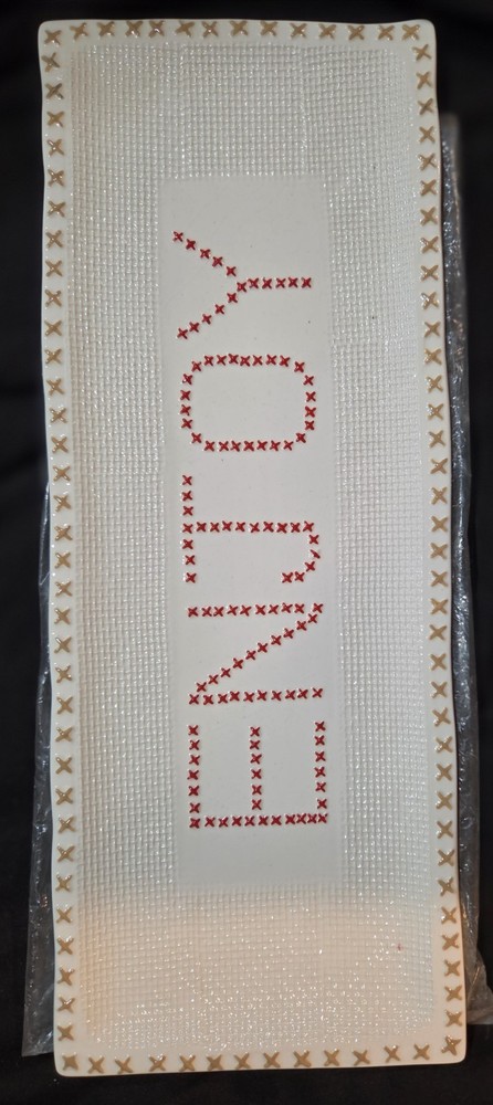 Grasslands Road White Rectangular Serving Platter