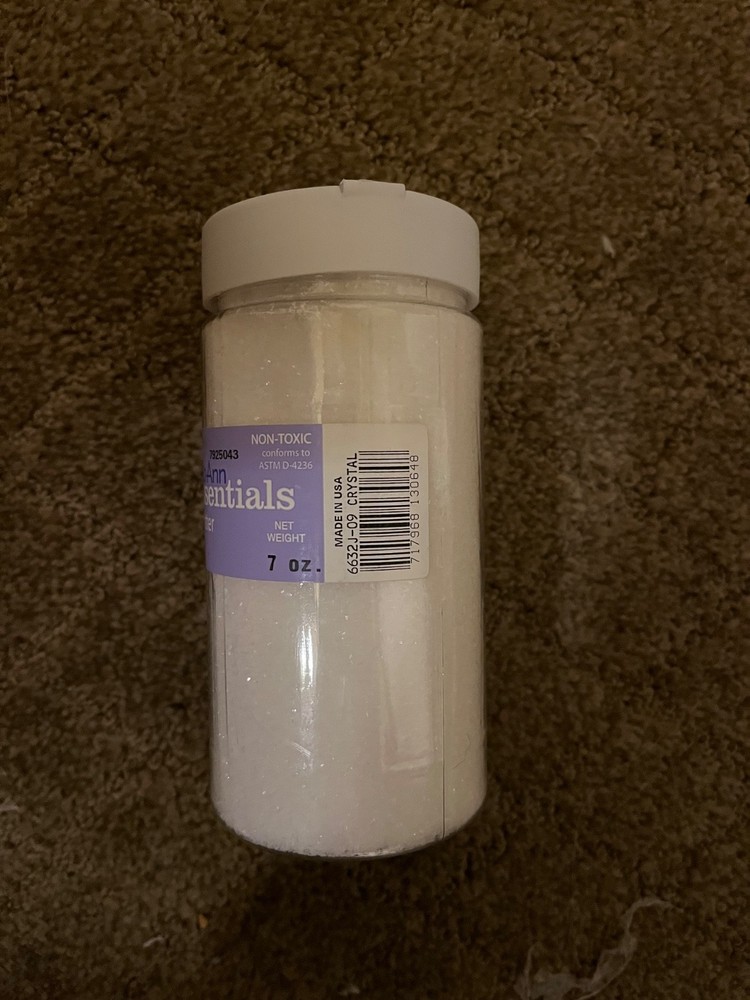 JoAnn Craft Essentials Glitter Crystal 7oz Bottle