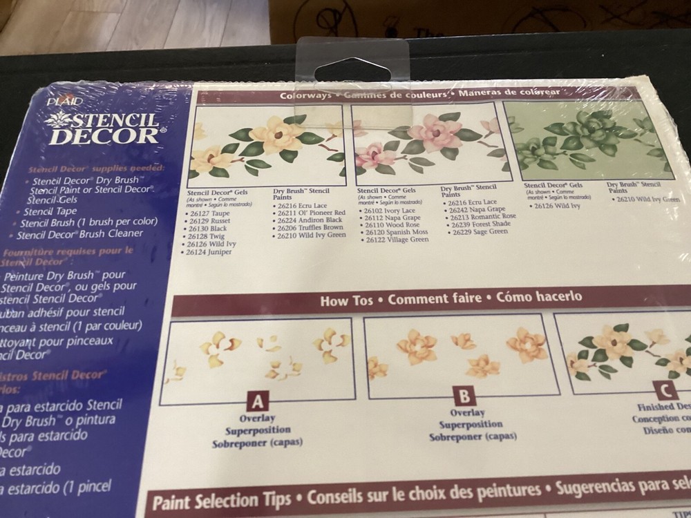 New Package of Plaid Co. Stencil Decor Multiple Layer Boarder Patterns