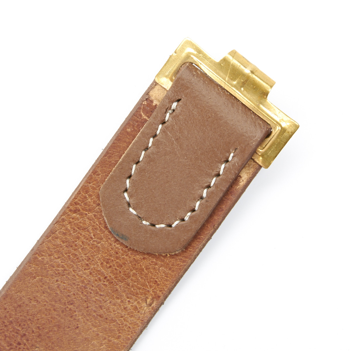 German WWI Brown Leather Equipment Belt- Size 36-40 (91-101cm)