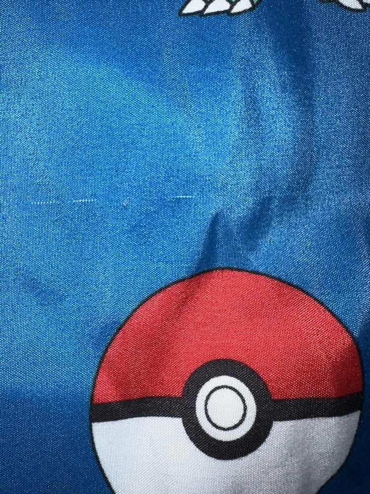 Pokemon Twin Size Comforter & Sheet Set Reversible 5 PCS Pickachu Small Flaws
