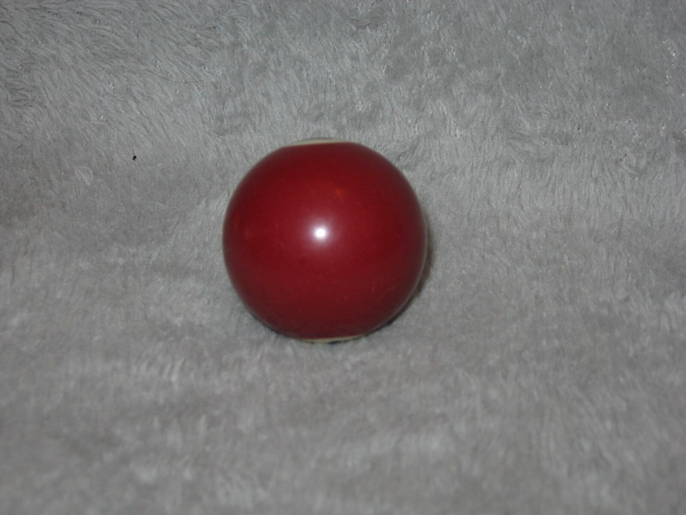 Mini Pool Ball #7 Red Solid 1.5" Diameter Miniature Billiard Replacement
