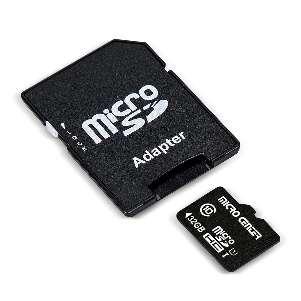 Micro Center 32GB Class 10 MicroSDHC Flash Memory Card with Adapter 2 Pack