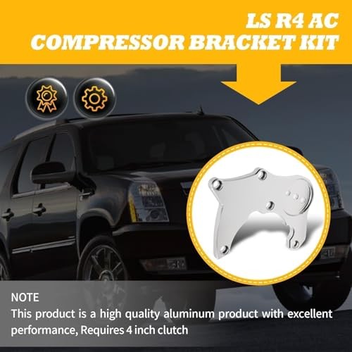 LS R4 AC Compressor Bracket Kit Compatible with LS LQ LS2 LS3 LS6 1999-2013