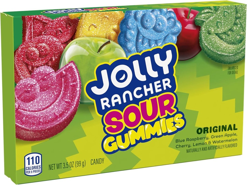 J RANCHER Sour Gummies Assorted Fruit Flavored Candy Box