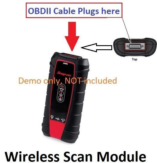 6FT OBDII OBD2 Cable Compatible with DA-4 for Snap On Scanner VERUS EDGE EEMS330
