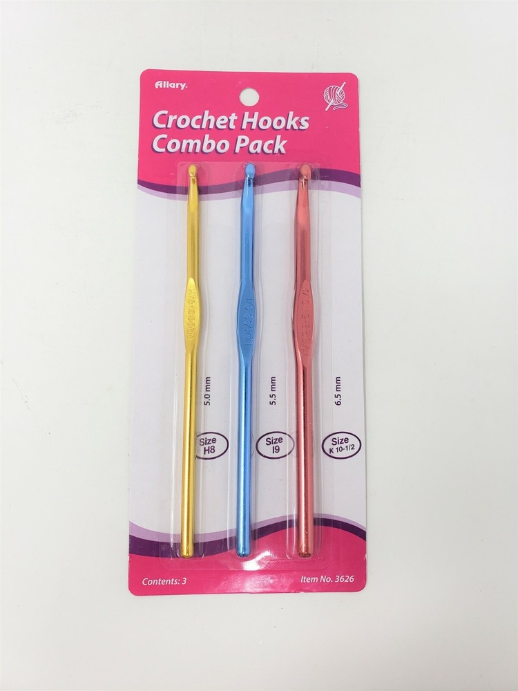 Allary Crochet Hooks Combo 3 Pack - New