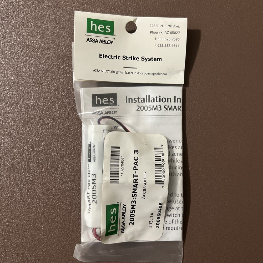 New - HES ASSA ABLOY 2005M3: Smart Pac 3 Electric Strike System
