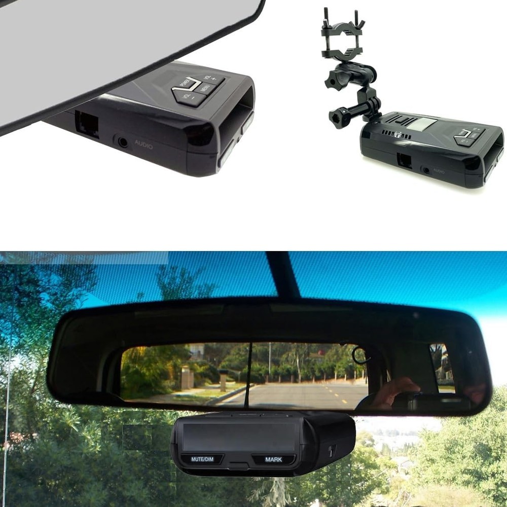 Uniden Radar Detector Rearview Mirror Stem Mount - Quick & Secure Installation