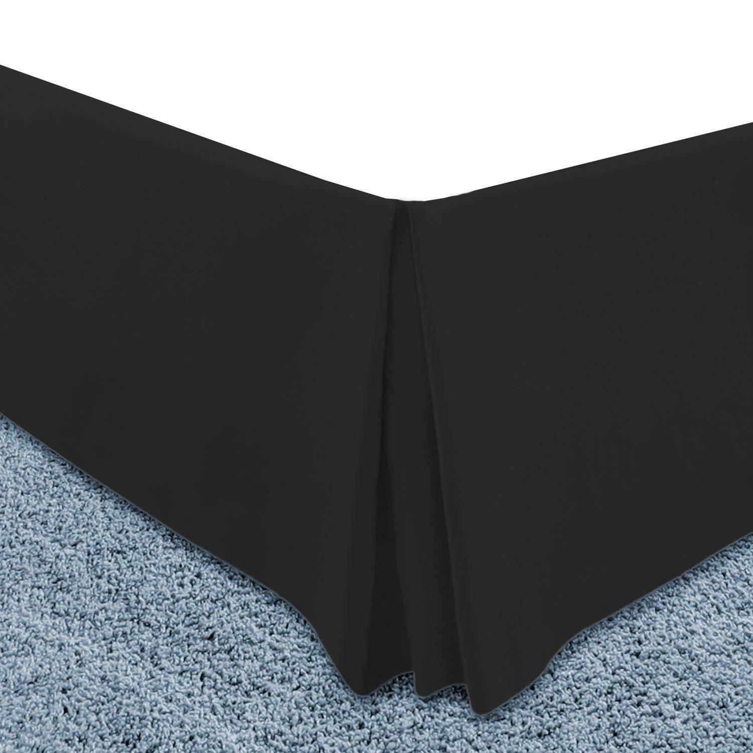 Bed Skirt Premium Full Queen King Size Microfiber Hotel Quality 14" Drop Skirts