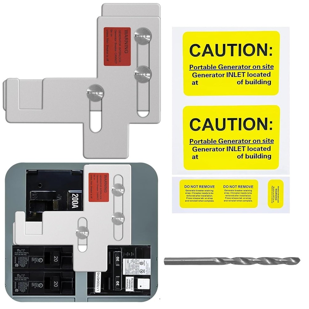 Generator Interlock Kit Compatible with Siemens or Murray 150 and 200 amp Pan...