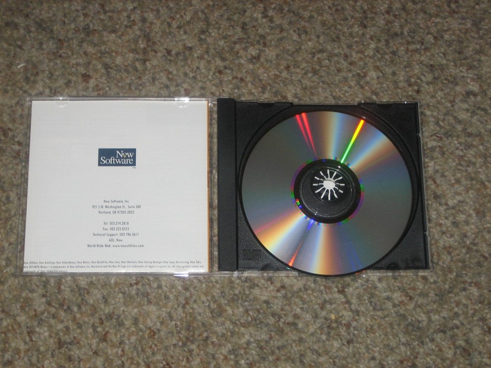 Now Utilities Version 6.0 for Mac OS CD 1996 Now Software, Inc.