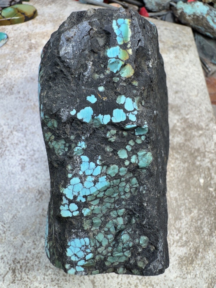 Excellent hubei Cloud mountain turquoise beautiful color and pattern