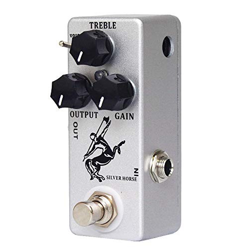 Overdrive Function Guitar Effect Pedal with True Bypass for Silver Horse