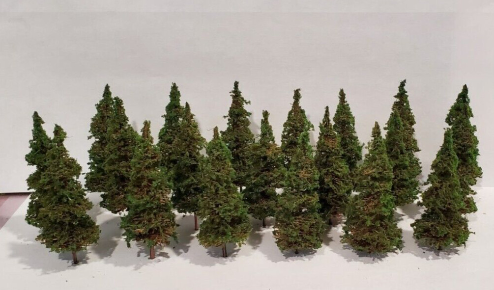 MOOSE CREEK TREES - Fir / Pine Trees (3" x 20 Trees) Model Trees - HO N Z Scale