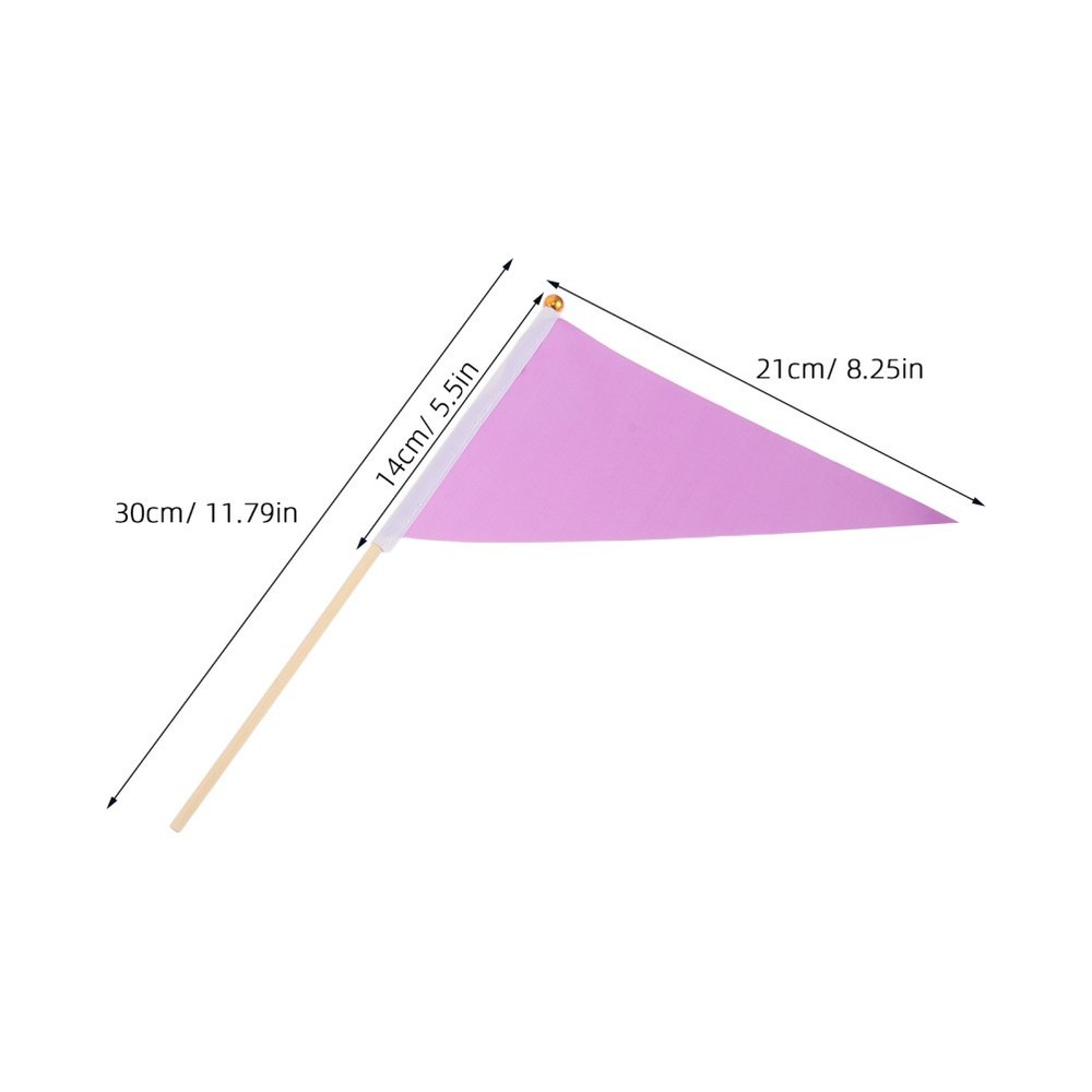 16pcs Marking Flags, Triangular Marker Flags for Yard & Lawn, Boundary & Dog