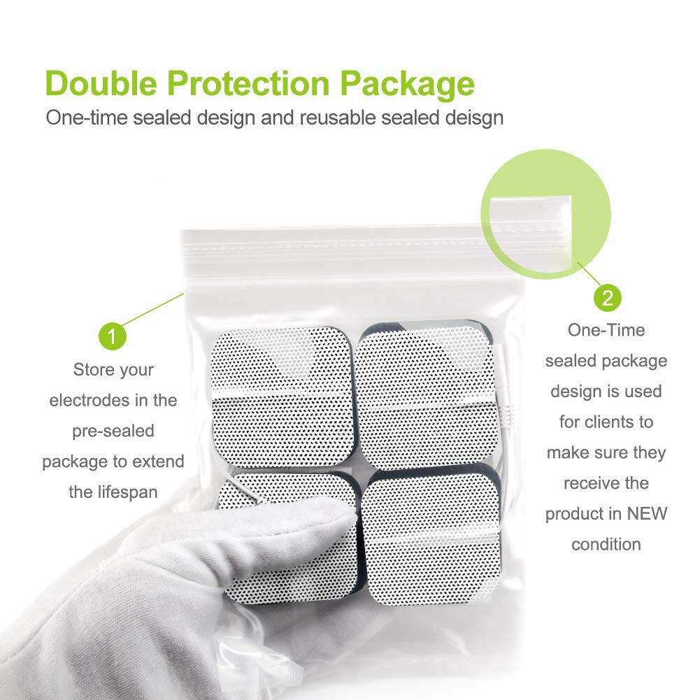 40 TENS Electrode Pads EMS Replacement Unit 7000 3000 2x2 Muscle Stimulator BULK