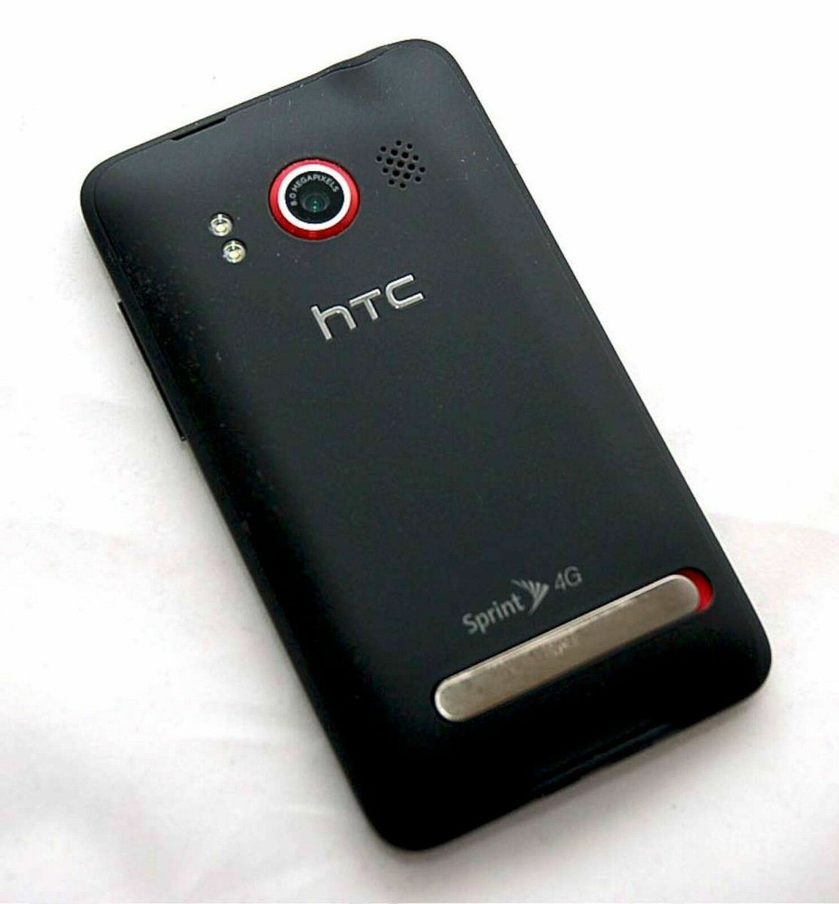 HTC EVO 4G Sprint PCS BLACK Google Android Smartphone Bluetooth PC36100 Grade C