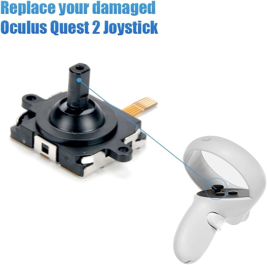 2 Pack Joystick Replacement for Oculus Quest 2/3 Controller/Meta Quest 2/3 Contr