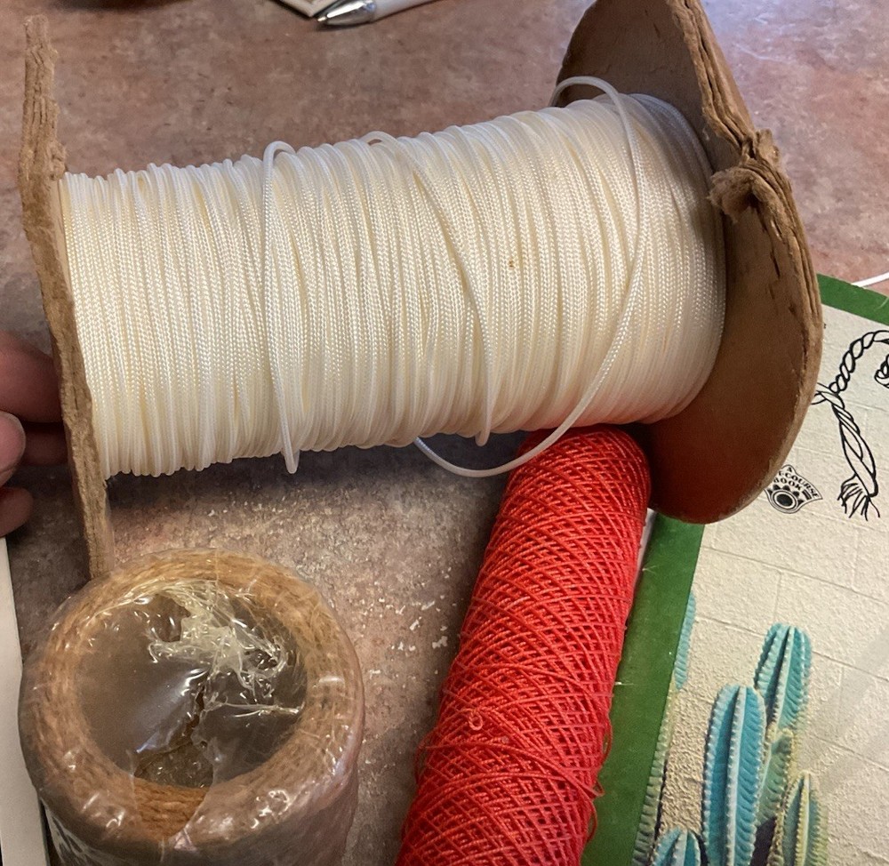 Macramé patterns/booklets with some small cord