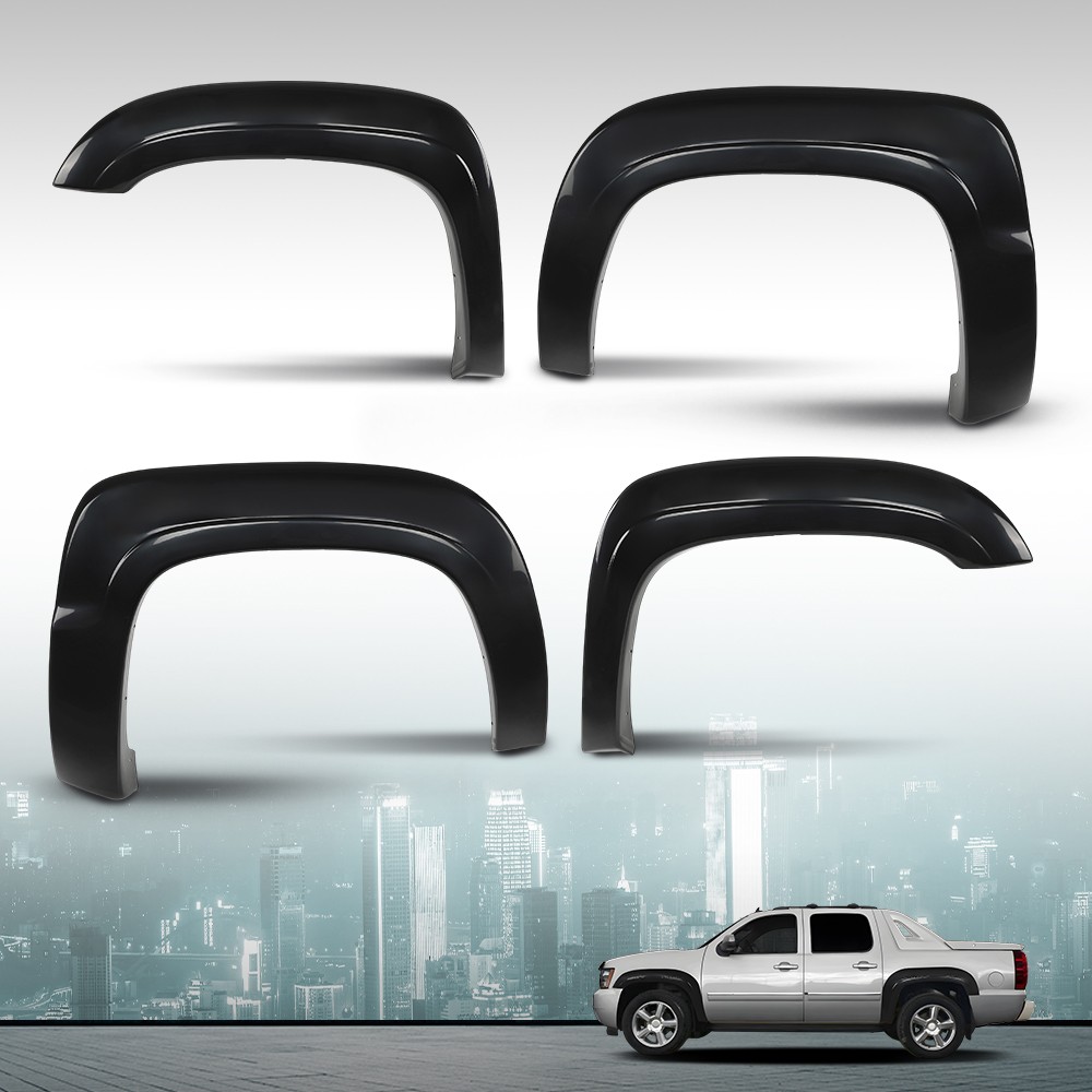 [4pcs] Fit For 2007-2013 Chevrolet Chevy Avalanche Wheel Fender Flares