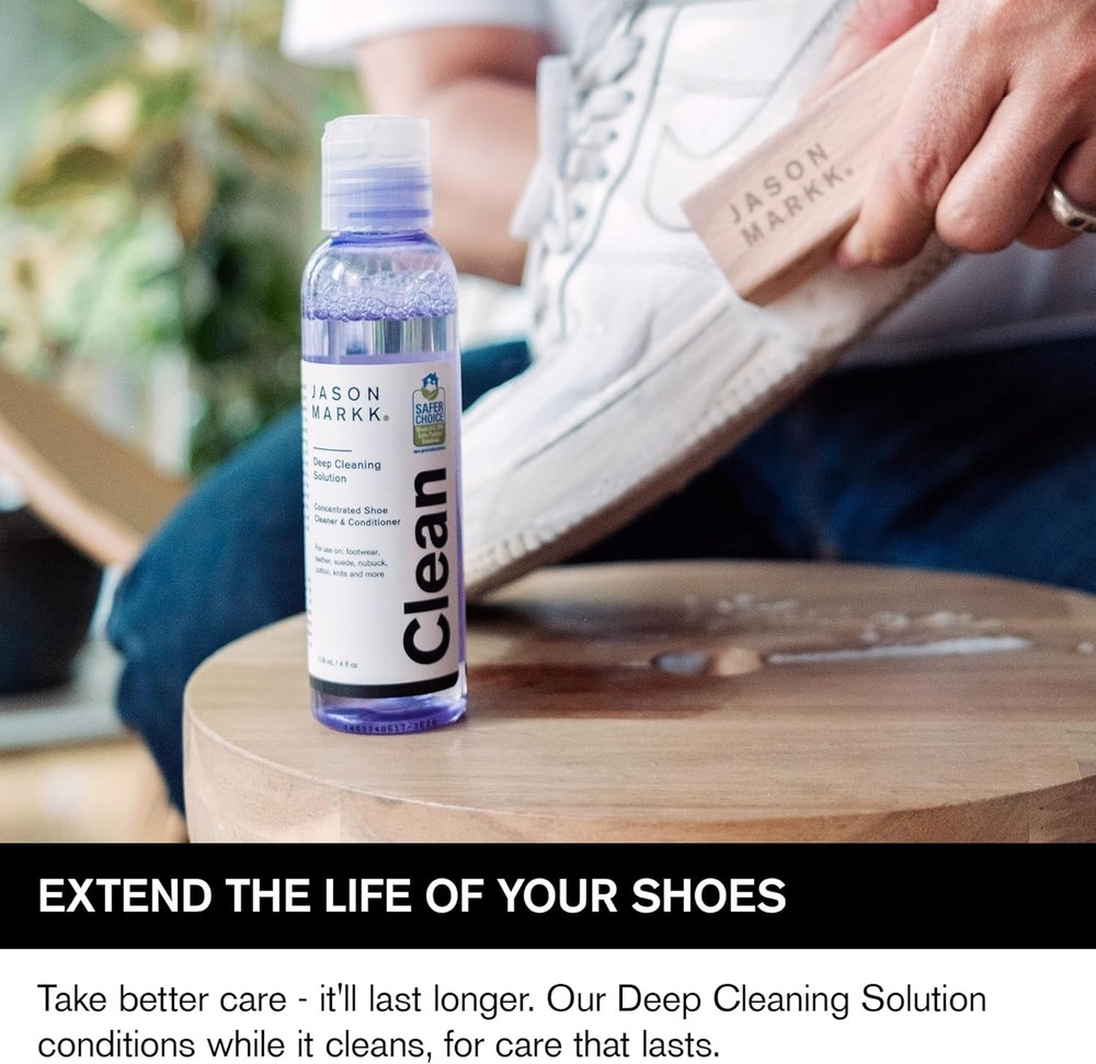 Jason Markk Unscented Biodegradable Deep Cleaning Solution, Shoe Cleaner, 8oz