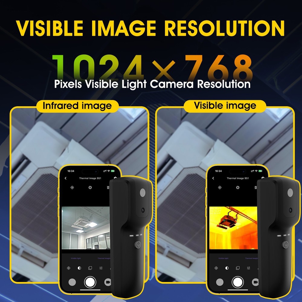 Wireless WiFi Thermal Imaging Camera for Android & iOS Smartphone 256*192 Pixels