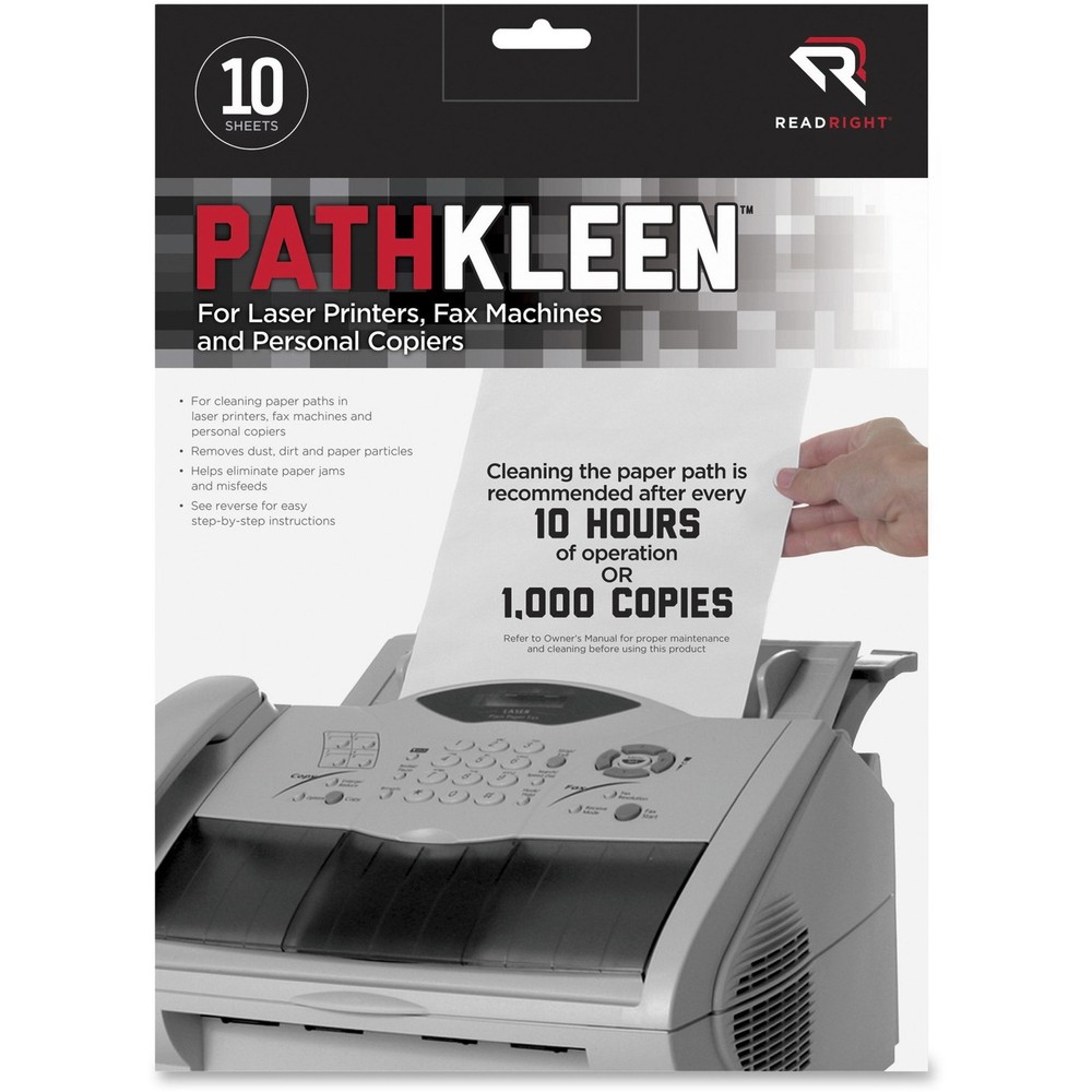Read Right Pathkleen Laser Printer Cleaning Sheets (RR1237)