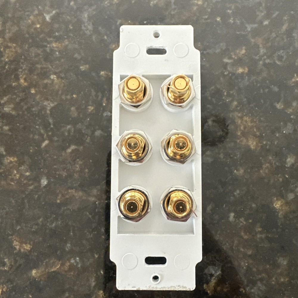 Three Speaker Wall Plate