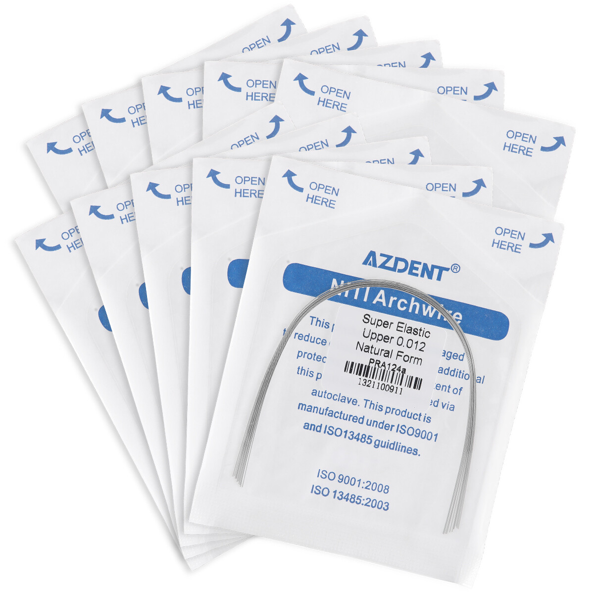 AZDENT Dental Orthodontic Niti Arch Wire Super Elastic Natural Nature Form Round