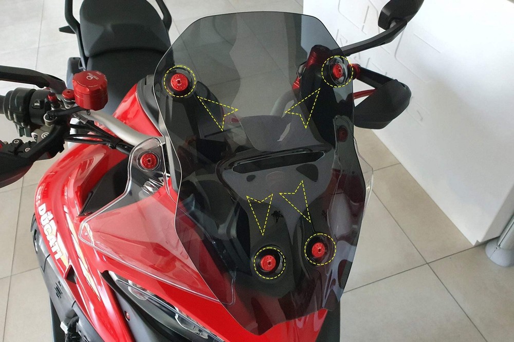 WINDSHIELD SCREWS CNC RACING DUCATI MULTISTRADA V4 S