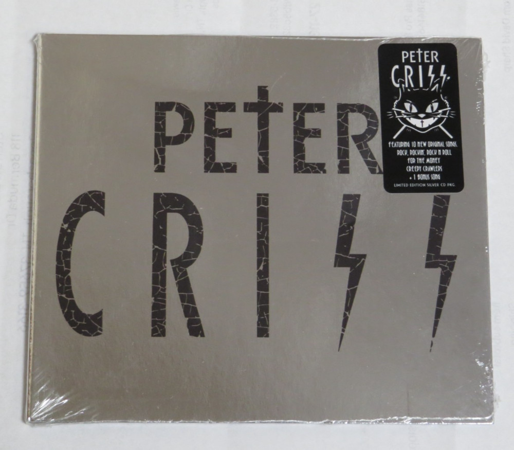PETER CRISS CD SILVER WALLET KISS CATMAN SEALED 1st ED "RECRODS" ERROR MISPRINT