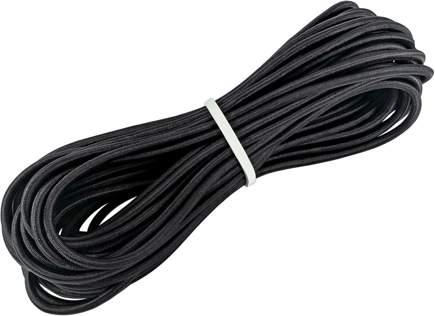 Elastic Bungee Shock Cord 3/16" and 50 Feet Length 3/16 inch X 50 feet, Black