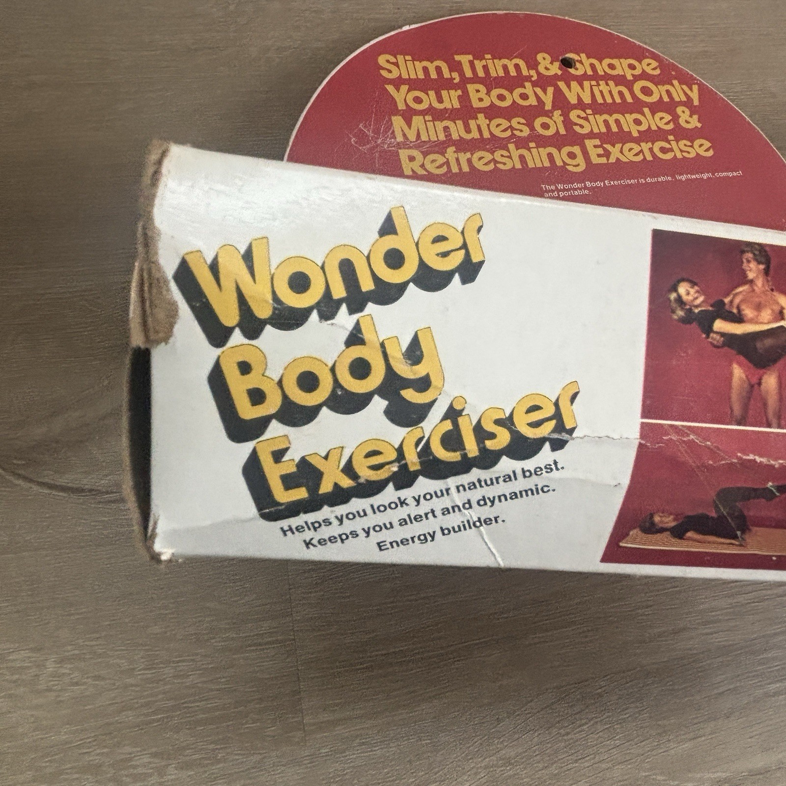 VTG Wonder Body Exerciser Retro 70s Fitness Rope Pulley Original Box Manual MCM
