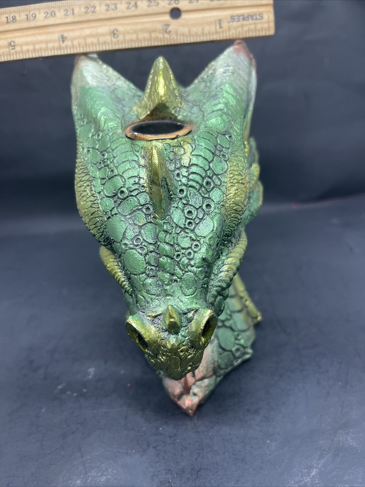 Mythological Green Dragonhead Backflow Cone Burner