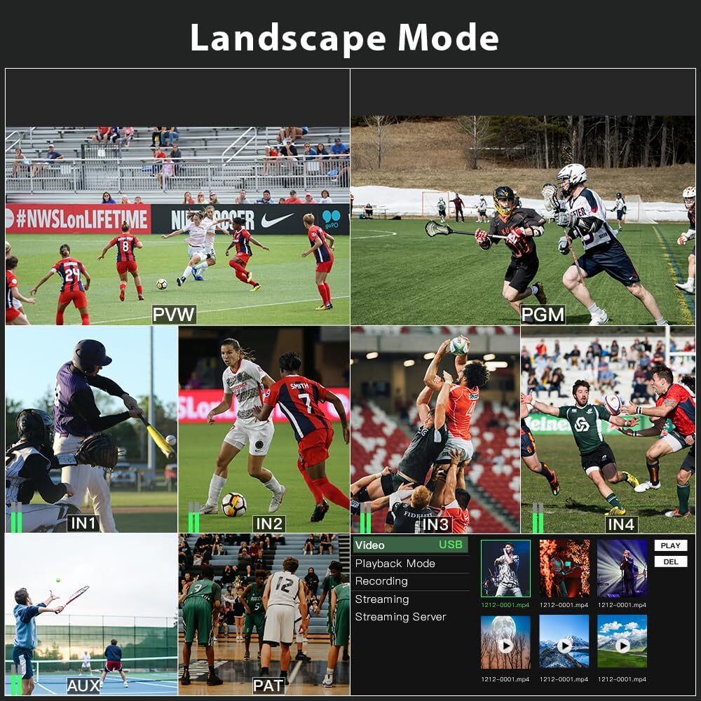 CineTreak Stream Master SDI-HDMI 4-CH Video Switcher Controller Live Streaming