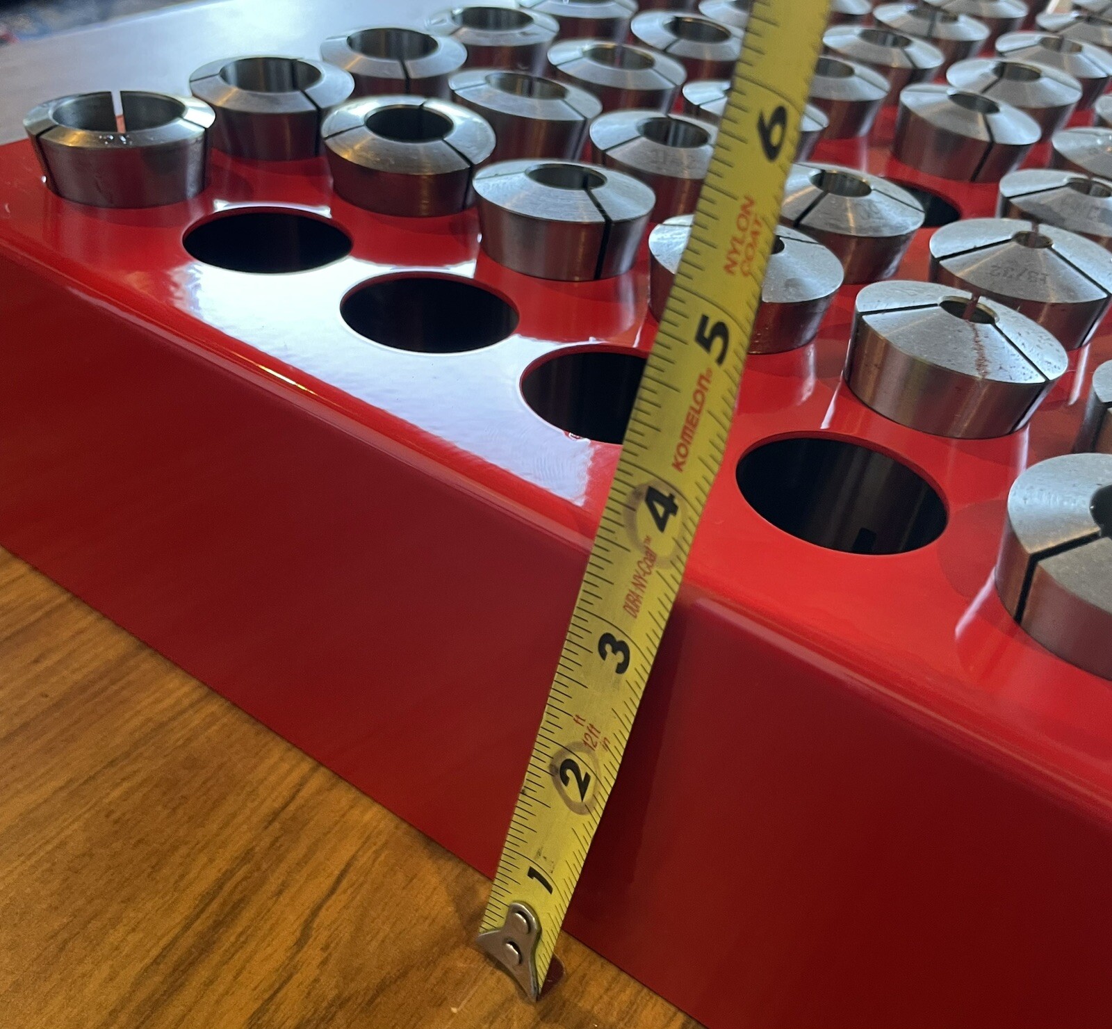 Made in USA Large 63 Collet Rack Tray 5C BenchTop Drawer Steel Metal 1/8”-1”