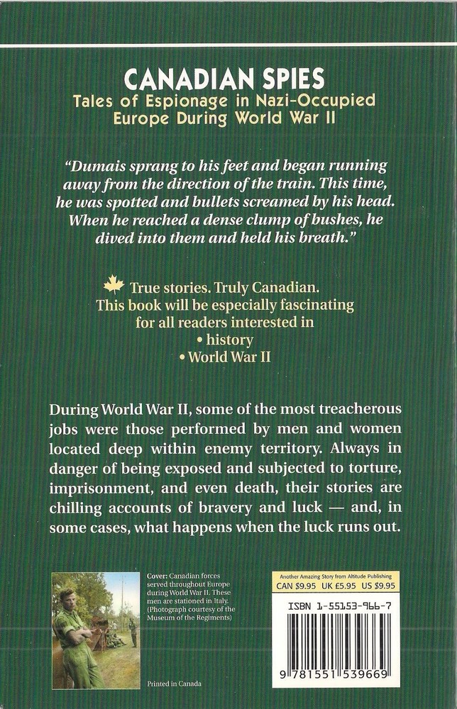 Canadian Spies by Tom Douglas