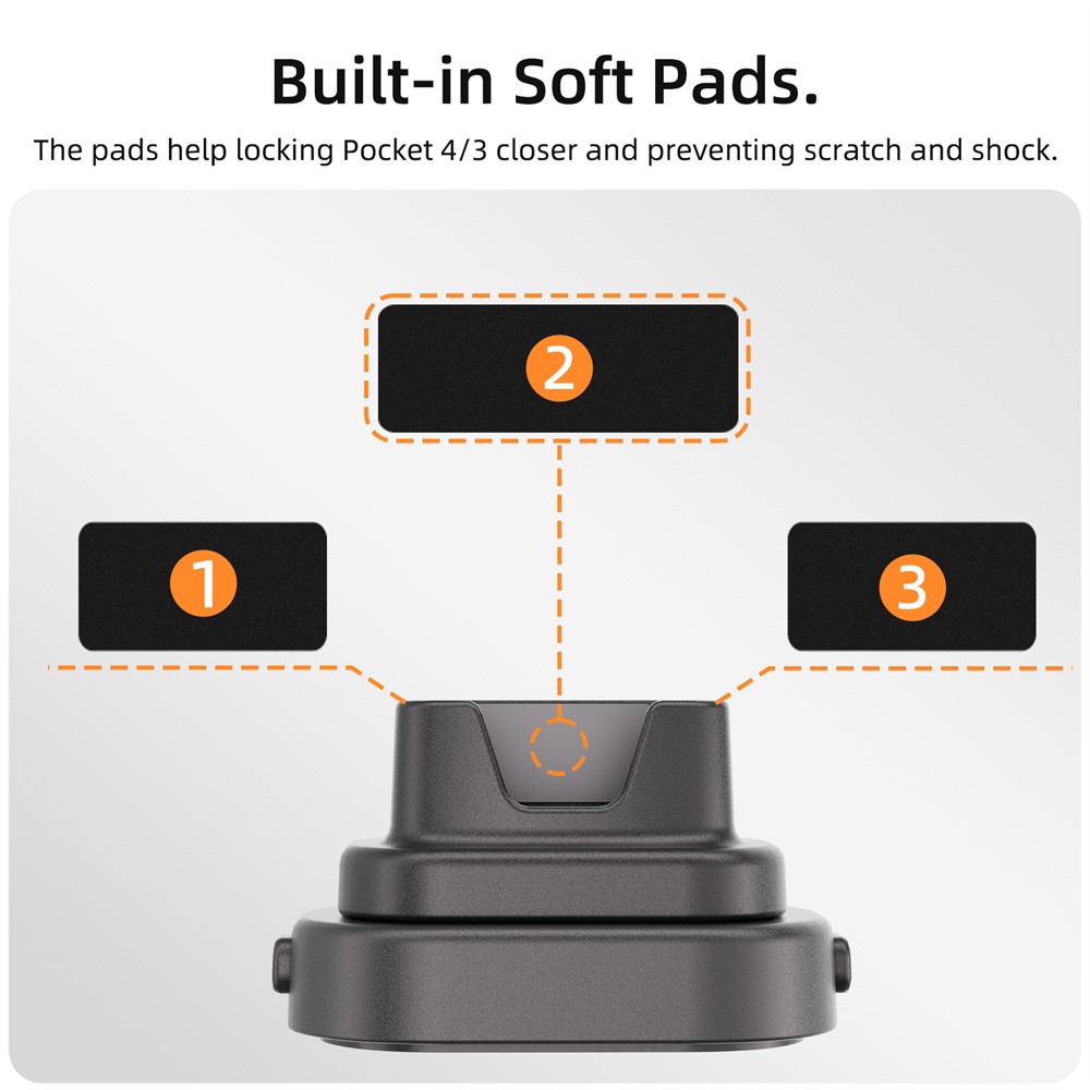 For DJI Pocket 4/3 Detachable Car & Desktop Base Stand Base Desktop Stabilizer