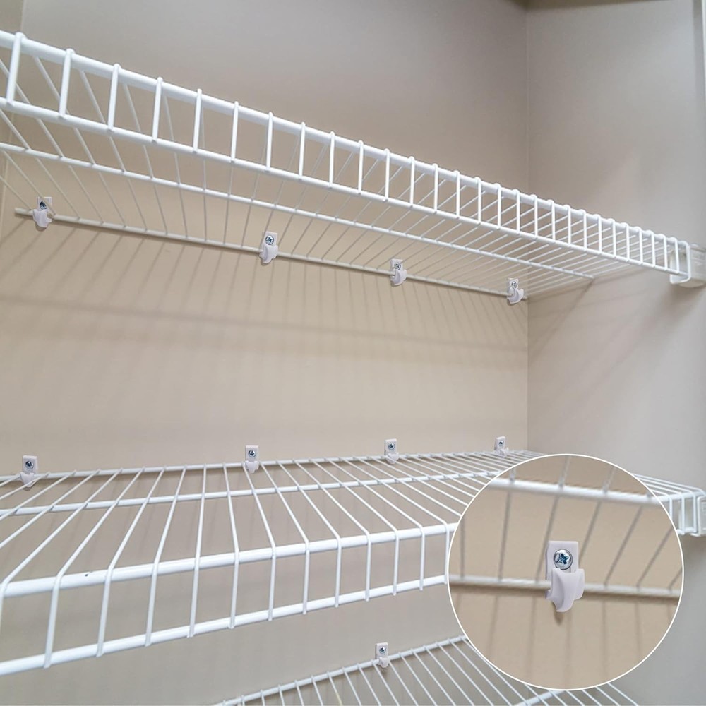 Versatile 25 Pcs Shelf Clips - Space-Saving Solution for Home Organization