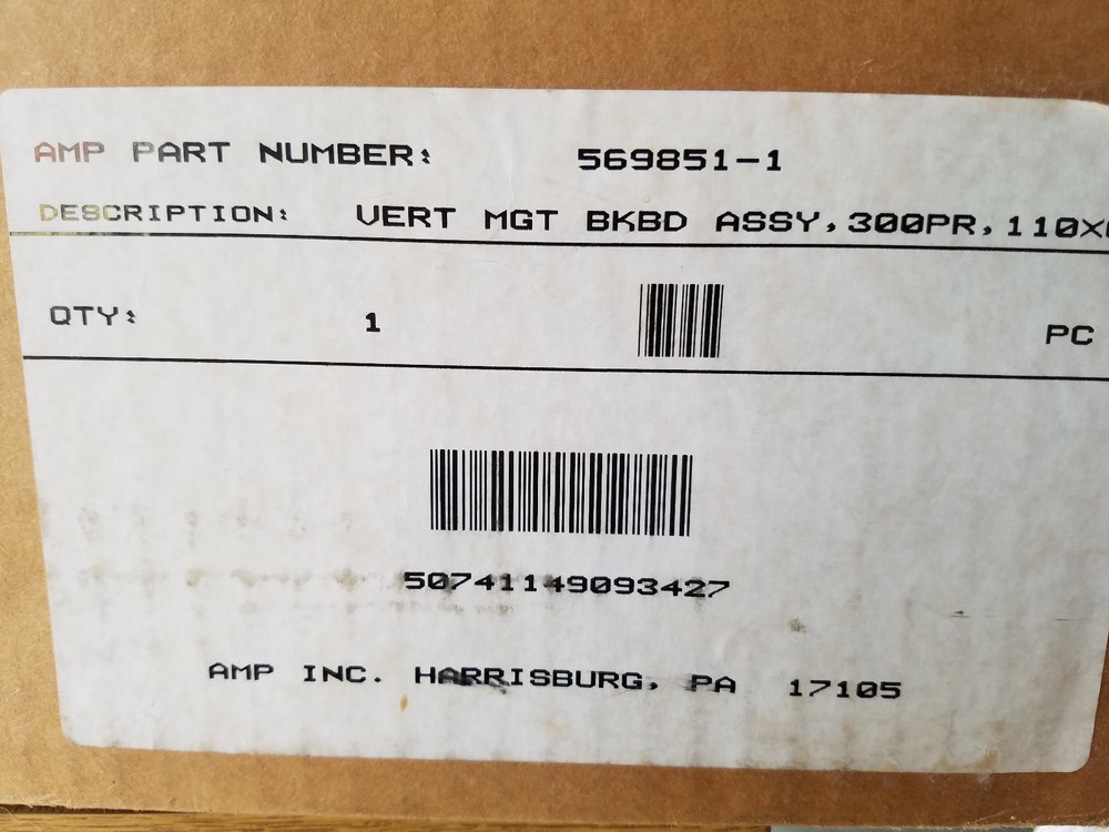 569851-1 Vertical Cable Management Frame CommScope 300-Pair