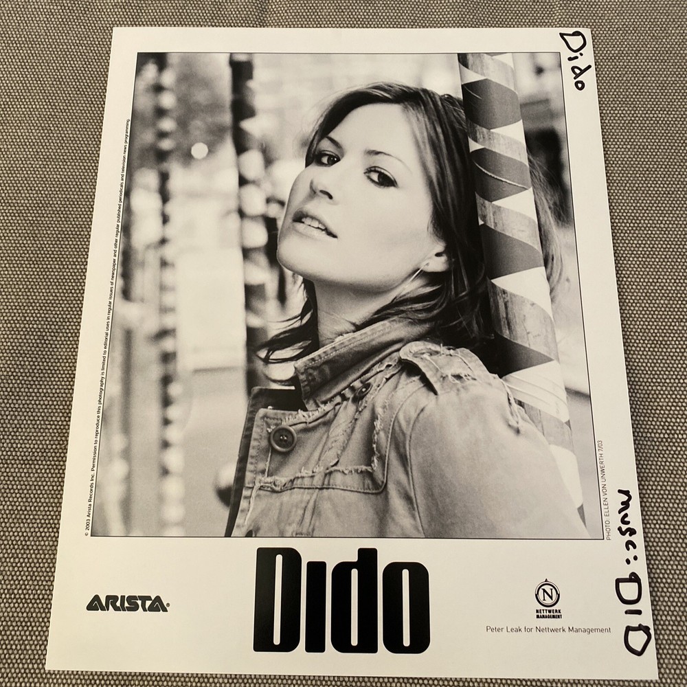 Dido Press Photo 8x10”. See Description.