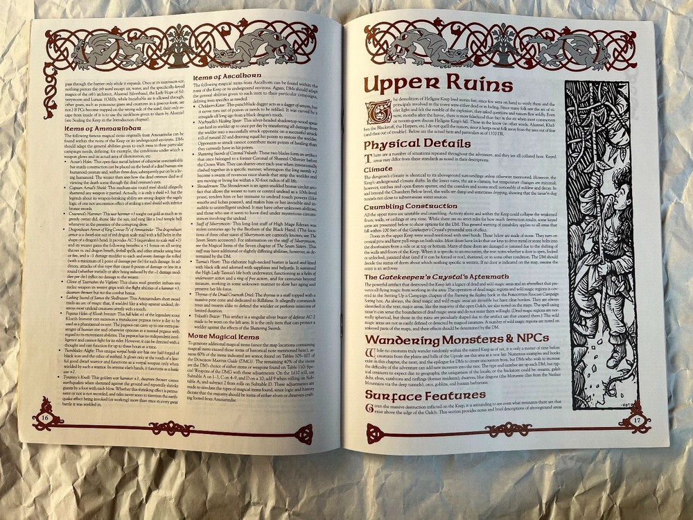 Hellgate Keep Dungeon Crawl Forgotten Realms Advanced Dungeons Dragons 1998 AD&D