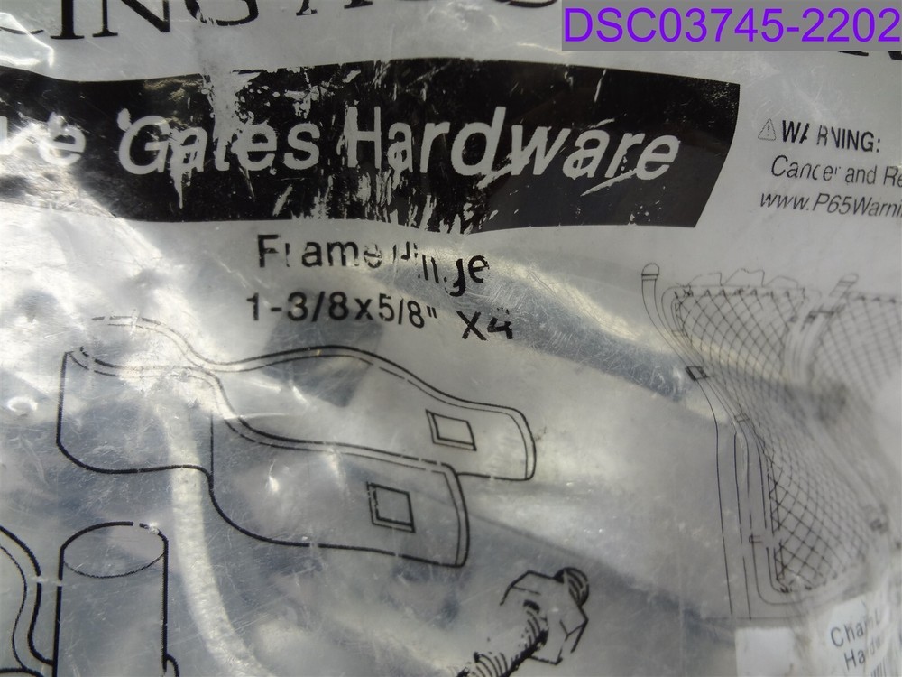 Chain Link Drive Gate Hardware Set 2-3/8". 099713046344